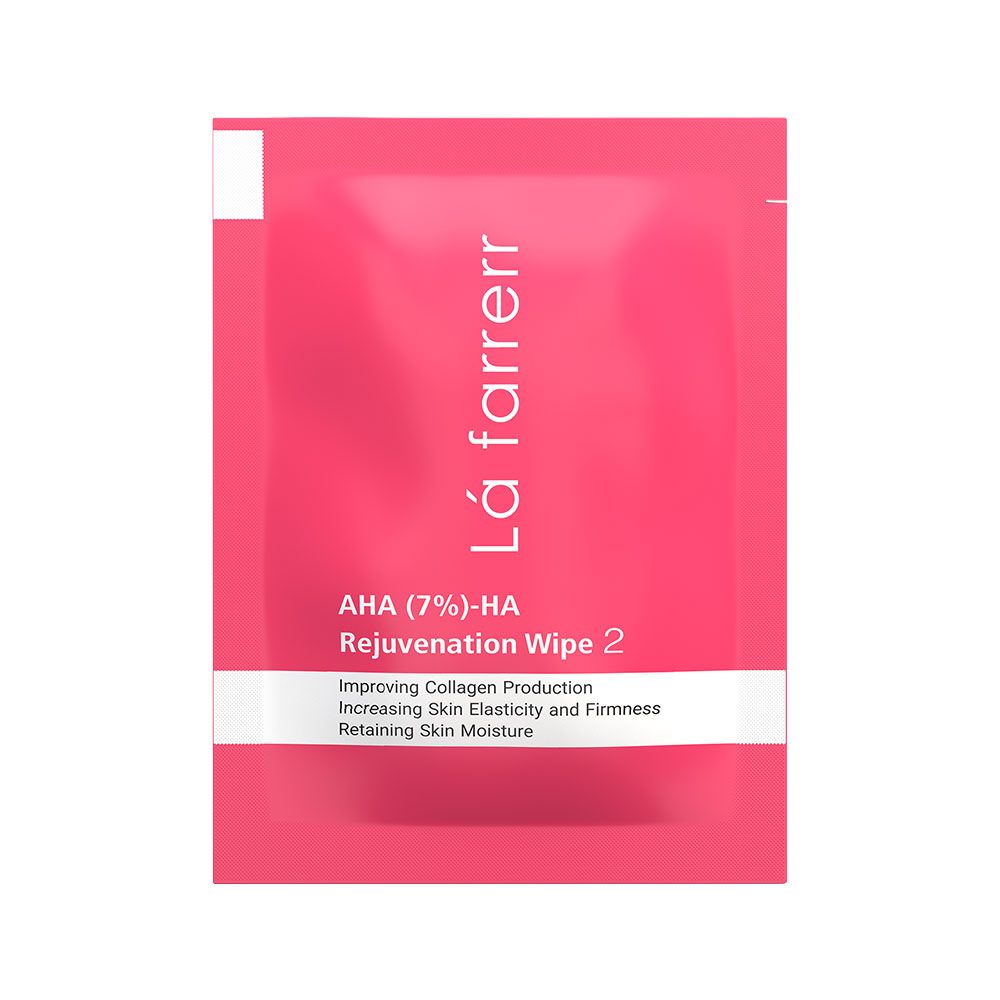 پد جوان کننده و لایه بردار پوست 2 AHA(7%)-HA لافاررREJUVENATING WIPE 2 LA FARRERR