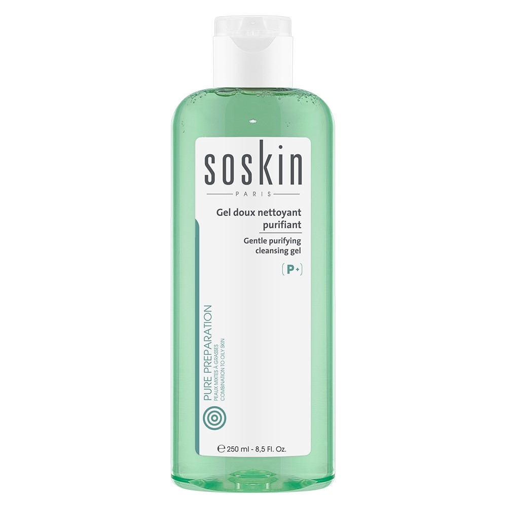 سسکین ژل پاک کننده پوست GENTLE PURIFYING CLEANSING GEL SOSKIN