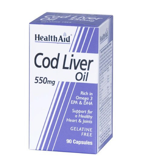کپسول کاد لیور اویل 550 میلی گرم COD LIVER OIL 550 MG HEALTH AID