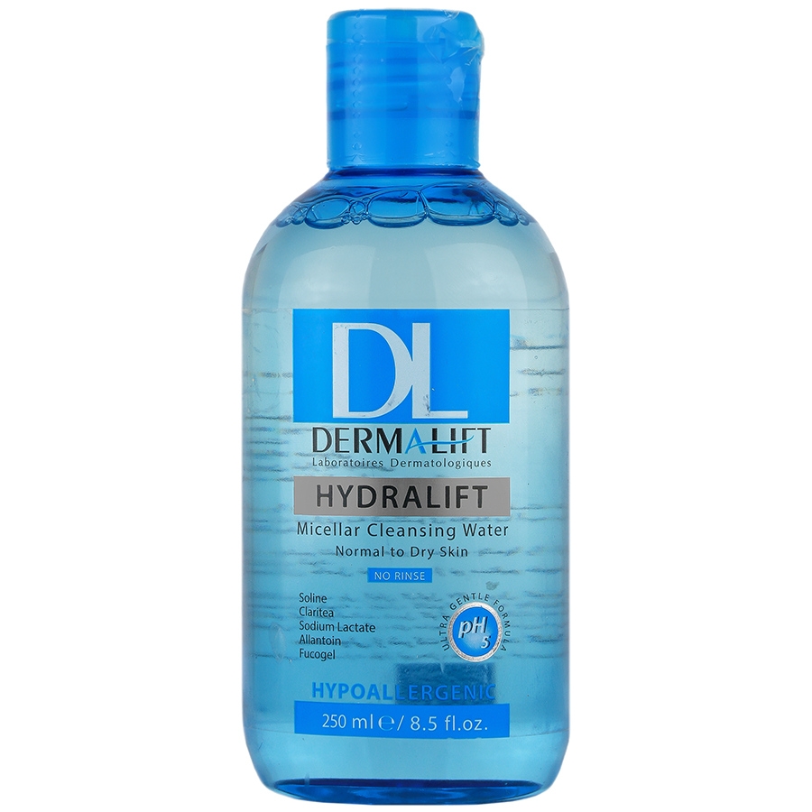 محلول پاک کننده صورت هیدرالیفت درمالیف Dermalift Hydralift Micellar Cleansing Water