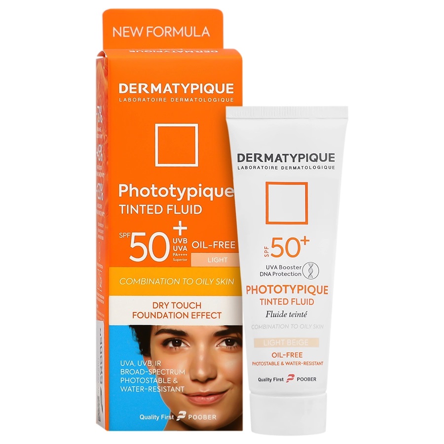 فلویید ضد آفتاب رنگی پوست چرب spf50 ( رنگ روشن ) درماتیپیک