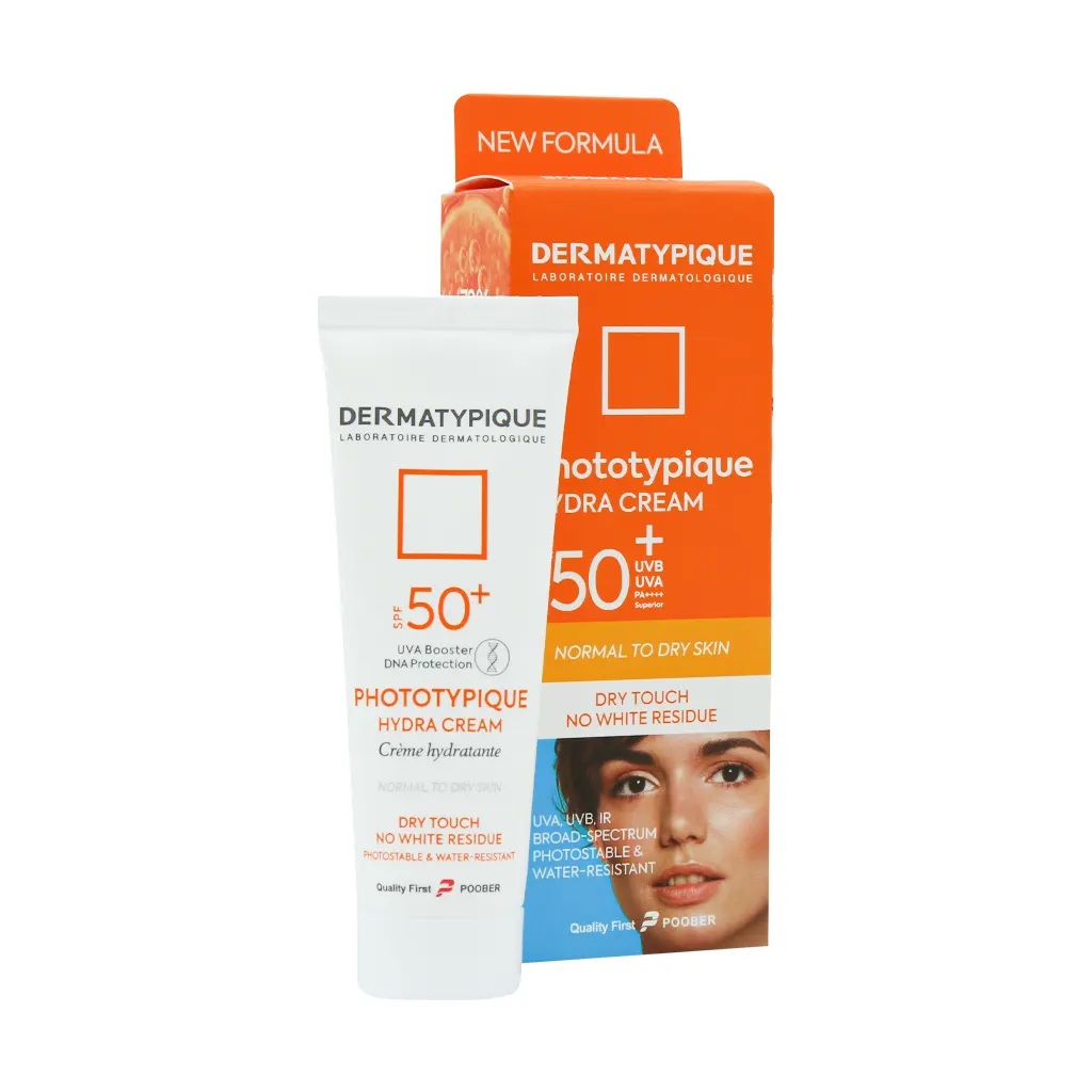 کرم ضد آفتاب بی رنگ پوست خشک SPF50 درماتیپیک