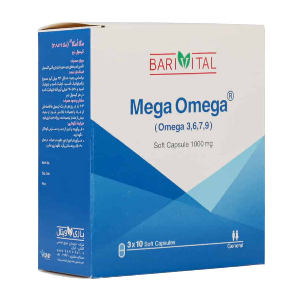 مگا امگا 1000 میلی گرم 9 7 6 3 باریویتال