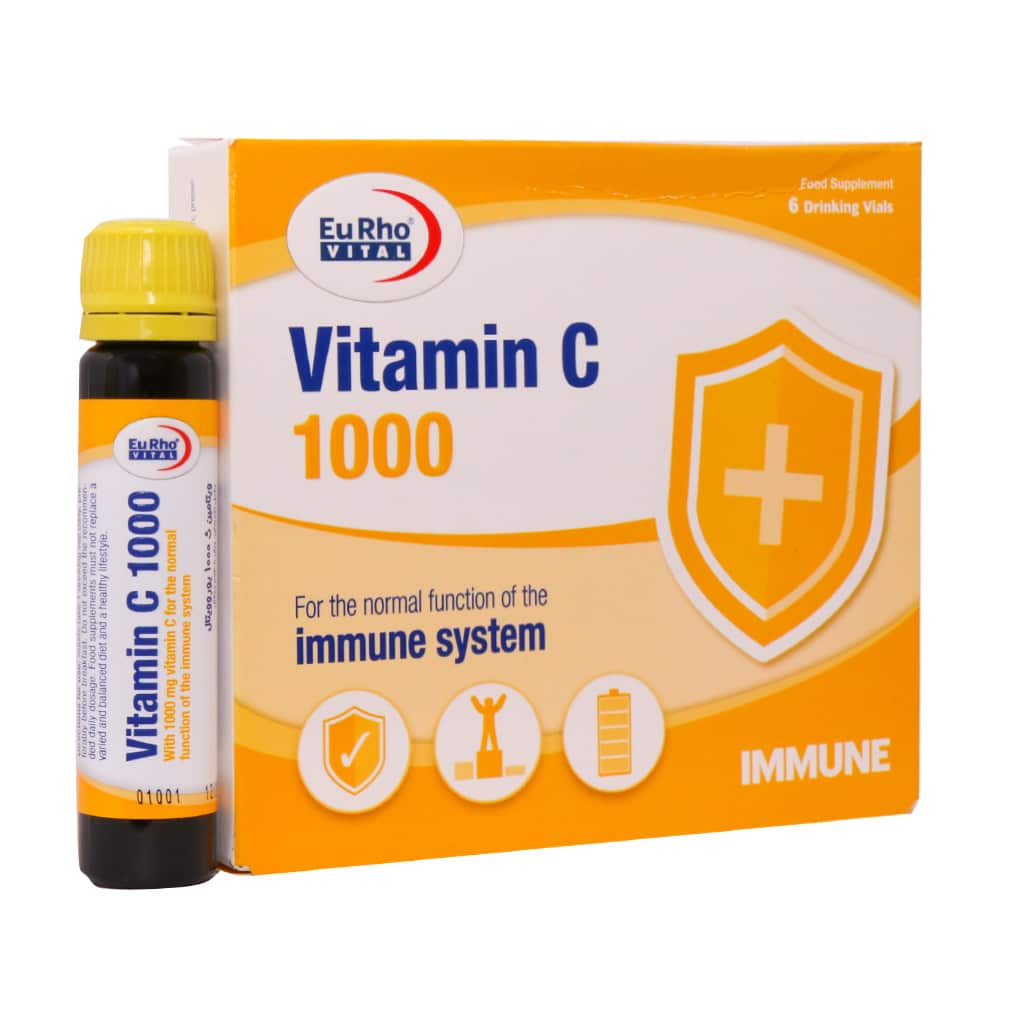 ویال خوراکی ویتامین C 1000 میلی گرم یوروویتال